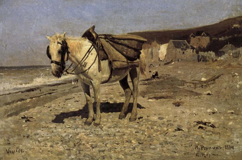 Ilia Efimovich Repin Normandy transported stone horse china oil painting image